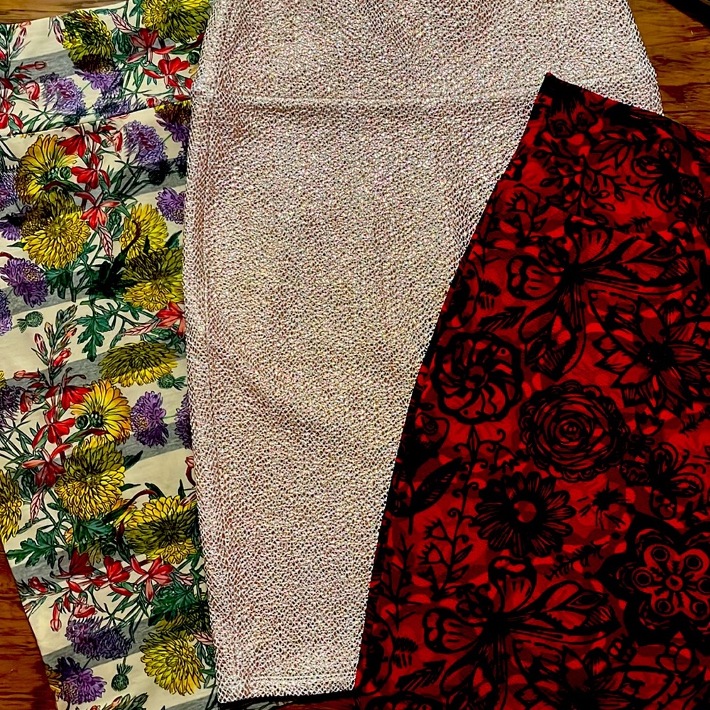 LULARoe pencil skirt lot of 3!